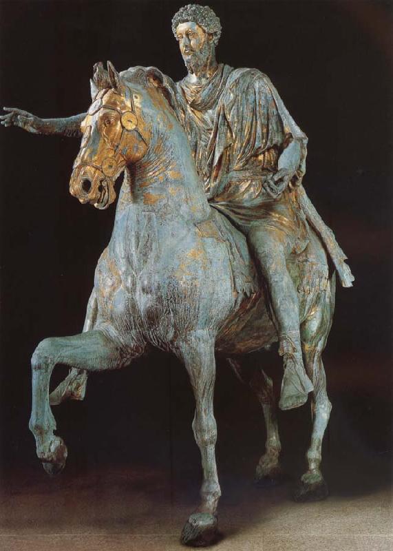 unknow artist Rider statue of Marcus Aurelius oil painting image